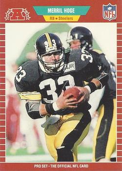 #348 Merril Hoge - Pittsburgh Steelers - 1989 Pro Set Football