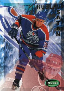 #348 Miroslav Satan - Edmonton Oilers - 1995-96 Parkhurst International Hockey