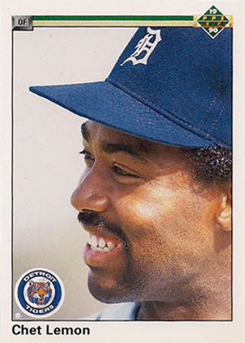 #348 Chet Lemon - Detroit Tigers - 1990 Upper Deck Baseball