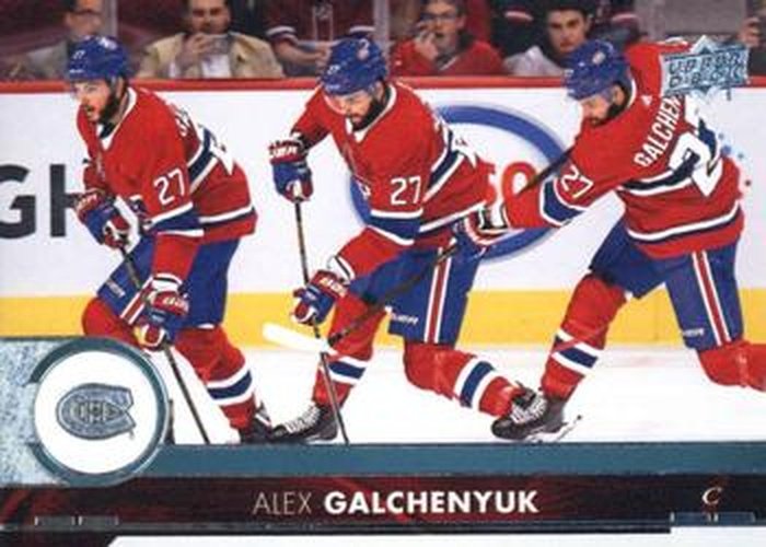 #348 Alex Galchenyuk - Montreal Canadiens - 2017-18 Upper Deck Hockey