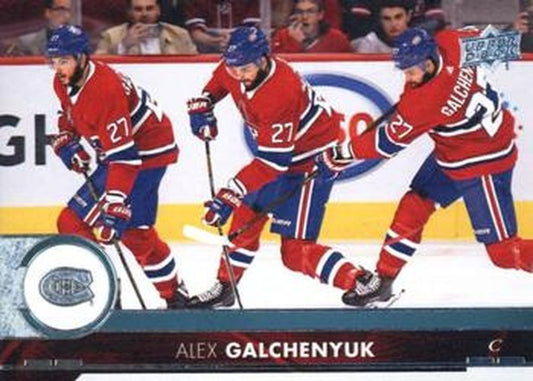 #348 Alex Galchenyuk - Montreal Canadiens - 2017-18 Upper Deck Hockey