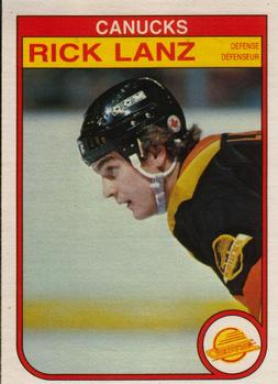 #348 Rick Lanz - Vancouver Canucks - 1982-83 O-Pee-Chee Hockey