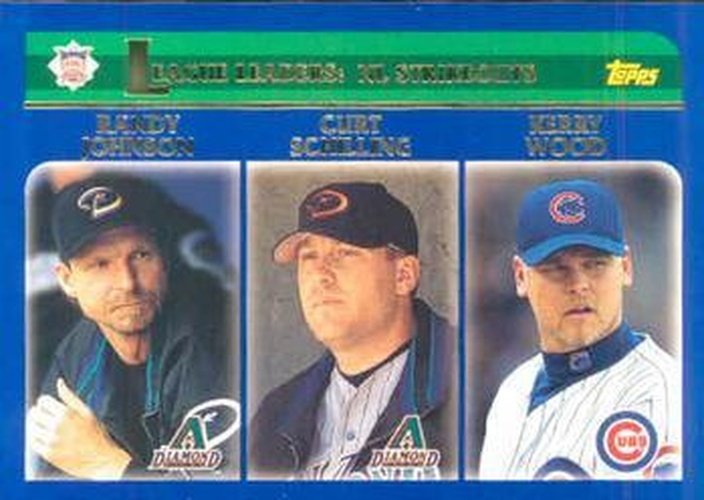 #348 Randy Johnson / Curt Schilling / Kerry Wood - Arizona Diamondbacks / Arizona Diamondbacks / Chicago Cubs - 2003 Topps Baseball