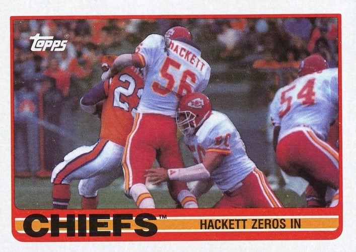 #348 Chiefs Team Leaders - Dino Hackett - Kansas City Chiefs - 1989 Topps Football