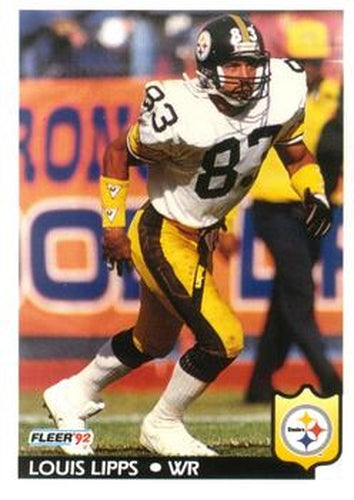 #348 Louis Lipps - Pittsburgh Steelers - 1992 Fleer Football