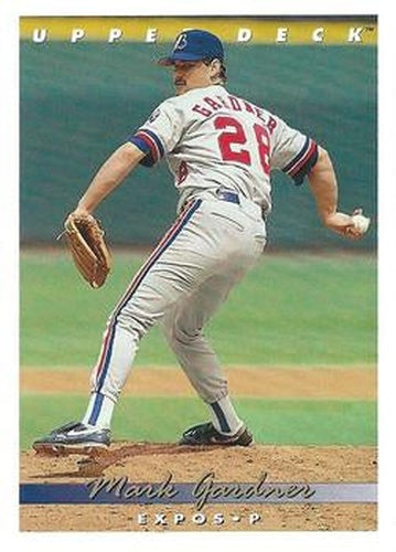 #348 Mark Gardner - Montreal Expos - 1993 Upper Deck Baseball