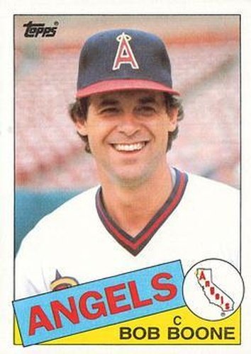 #348 Bob Boone - California Angels - 1985 Topps Baseball