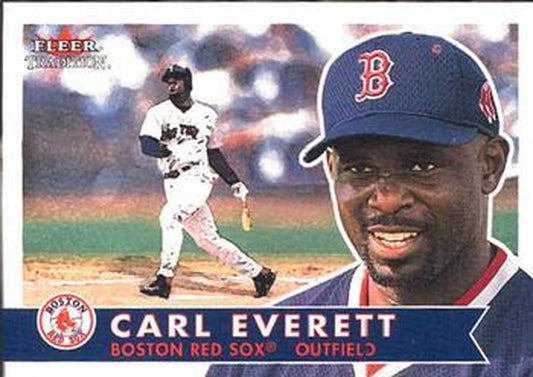 #348 Carl Everett - Boston Red Sox - 2001 Fleer Tradition Baseball