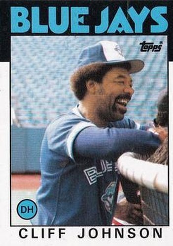 #348 Cliff Johnson - Toronto Blue Jays - 1986 Topps Baseball