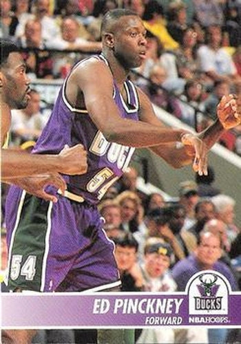 #348 Ed Pinckney - Milwaukee Bucks - 1994-95 Hoops Basketball