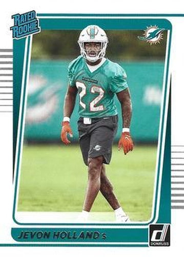#348 Jevon Holland - Miami Dolphins - 2021 Donruss Football