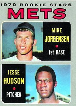 #348 Mets 1970 Rookie Stars Mike Jorgensen / Jesse Hudson - New York Mets - 1970 Topps Baseball