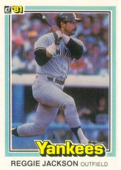 #348 Reggie Jackson - New York Yankees - 1981 Donruss Baseball