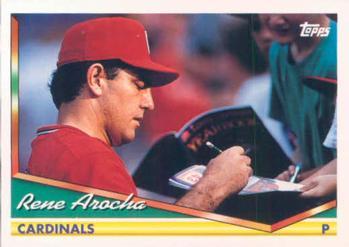 #348 Rene Arocha - St. Louis Cardinals - 1994 Topps Baseball