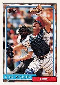 #348 Rick Wilkins - Chicago Cubs - 1992 Topps Baseball