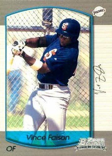 #348 Vince Faison - San Diego Padres - 2000 Bowman Baseball