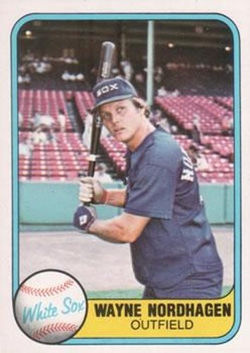 #348 Wayne Nordhagen - Chicago White Sox - 1981 Fleer Baseball