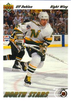 #348 Ulf Dahlen - Minnesota North Stars - 1991-92 Upper Deck Hockey