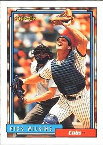 #348 Rick Wilkins - Chicago Cubs - 1992 O-Pee-Chee Baseball