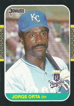 #348 Jorge Orta - Kansas City Royals - 1987 Donruss Baseball