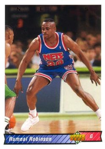 #348 Rumeal Robinson - New Jersey Nets - 1992-93 Upper Deck Basketball