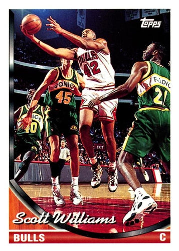 #348 Scott Williams - Chicago Bulls - 1993-94 Topps Basketball