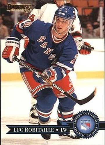 #348 Luc Robitaille - New York Rangers - 1995-96 Donruss Hockey