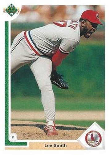 #348 Lee Smith - St. Louis Cardinals - 1991 Upper Deck Baseball