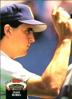 #348 Dave Burba - Seattle Mariners - 1992 Stadium Club Baseball