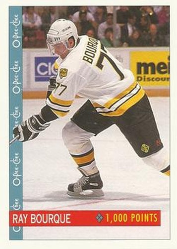 #348 Ray Bourque - Boston Bruins - 1992-93 O-Pee-Chee Hockey