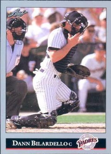 #348 Dann Bilardello - San Diego Padres - 1992 Leaf Baseball