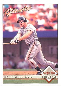 #348 Matt Williams - San Francisco Giants - 1993 O-Pee-Chee Baseball