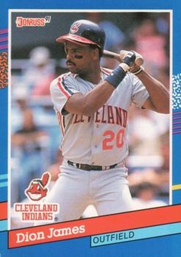 #348 Dion James - Cleveland Indians - 1991 Donruss Baseball