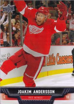 #348 Joakim Andersson - Detroit Red Wings - 2013-14 Upper Deck Hockey