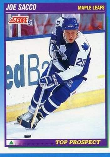 #349 Joe Sacco - Toronto Maple Leafs - 1991-92 Score Canadian Hockey