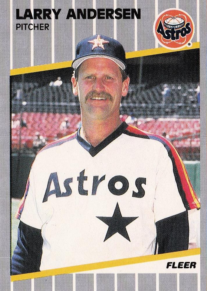 #349 Larry Andersen - Houston Astros - 1989 Fleer Baseball