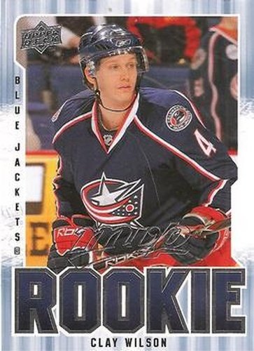 #349 Clay Wilson - Columbus Blue Jackets - 2008-09 Upper Deck MVP Hockey