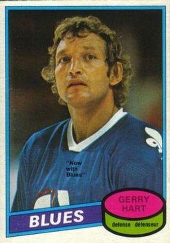 #349 Gerry Hart - St. Louis Blues - 1980-81 O-Pee-Chee Hockey