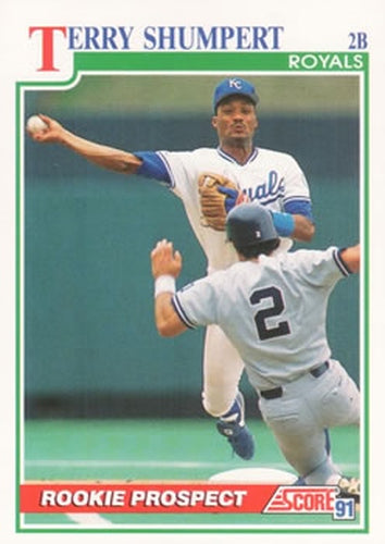 #349 Terry Shumpert - Kansas City Royals - 1991 Score Baseball