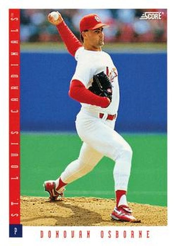 #349 Donovan Osborne - St. Louis Cardinals - 1993 Score Baseball