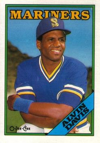 #349 Alvin Davis - Seattle Mariners - 1988 O-Pee-Chee Baseball