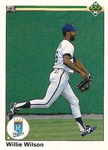 #349 Willie Wilson - Kansas City Royals - 1990 Upper Deck Baseball