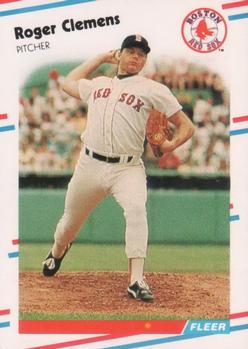 #349 Roger Clemens - Boston Red Sox - 1988 Fleer Baseball