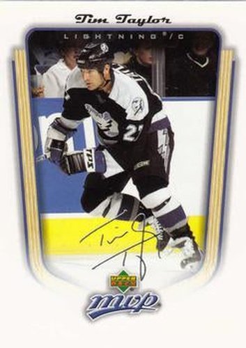 #349 Tim Taylor - Tampa Bay Lightning - 2005-06 Upper Deck MVP Hockey