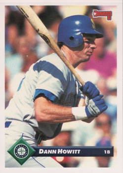 #349 Dann Howitt - Seattle Mariners - 1993 Donruss Baseball