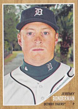 #349 Jeremy Bonderman - Detroit Tigers - 2011 Topps Heritage Baseball