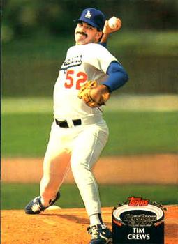 #349 Tim Crews - Los Angeles Dodgers - 1992 Stadium Club Baseball