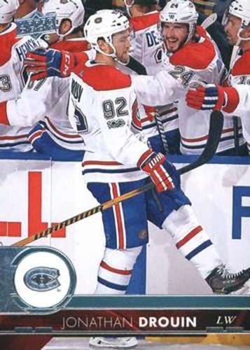 #349 Jonathan Drouin - Montreal Canadiens - 2017-18 Upper Deck Hockey