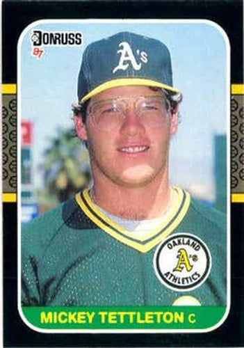 #349 Mickey Tettleton - Oakland Athletics - 1987 Donruss Baseball