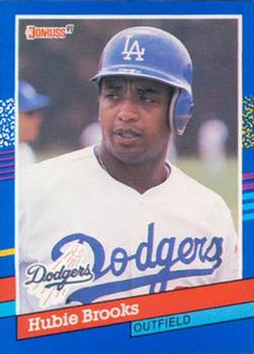#349 Hubie Brooks - Los Angeles Dodgers - 1991 Donruss Baseball